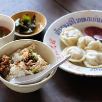 水餃子定食セット2人前