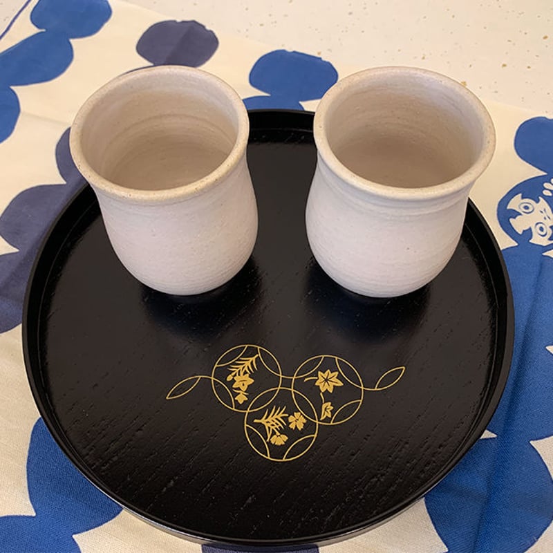 伊藤公象　笠間焼　湯呑2点セット 笠間焼 / 湯呑み（土灰） | 和の雑貨 えん