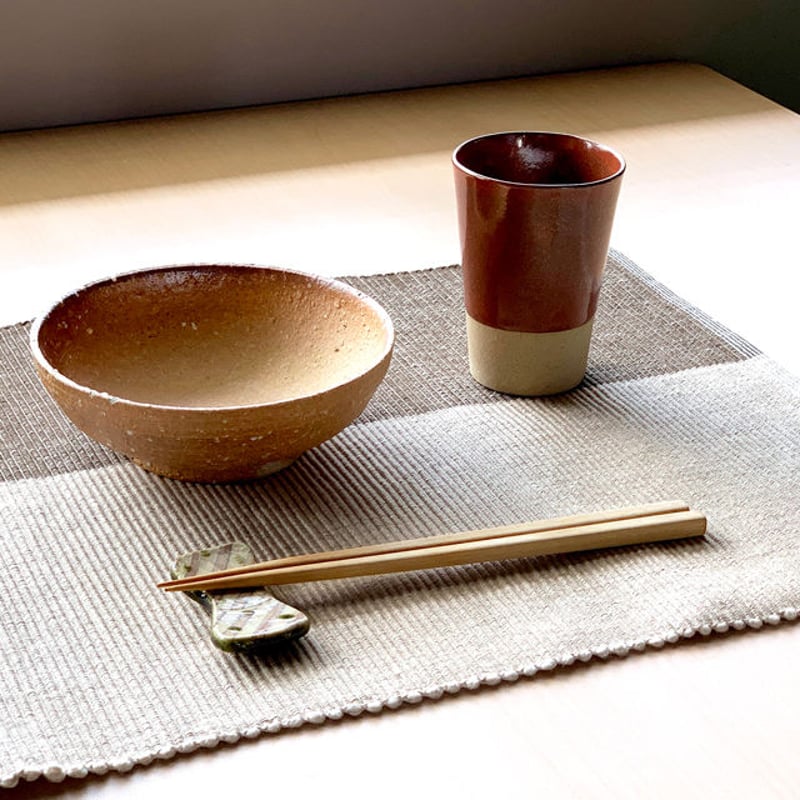 笠間焼 / 中鉢（焼締） | 和の雑貨 えん