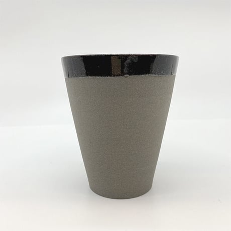 笠間焼 / 焼締ビアカップ（黒）