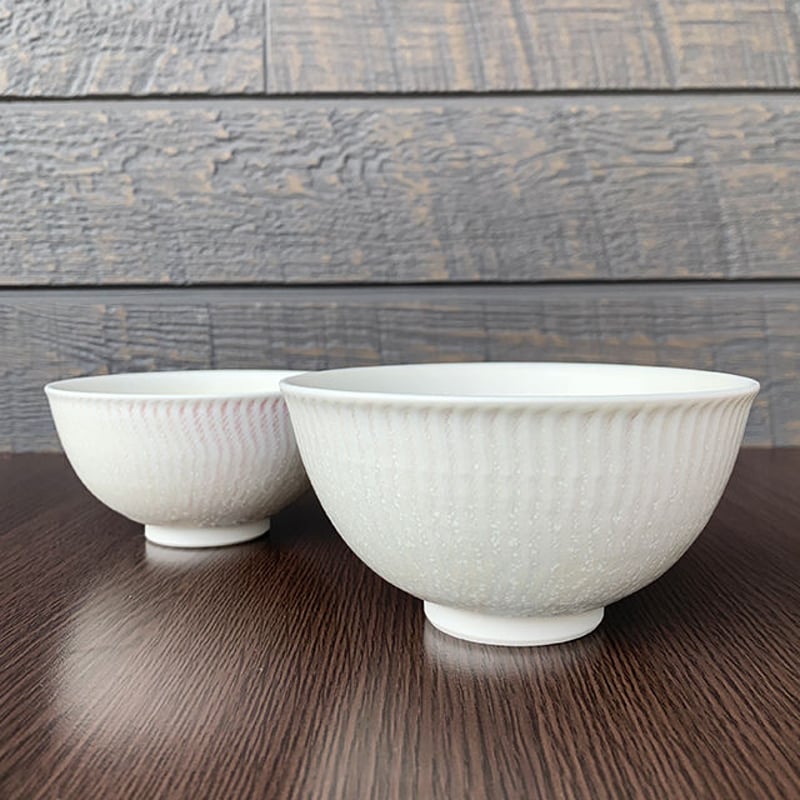 笠間焼 / ご飯茶わん（飛び鉋 大小2個セット） | 和の雑貨 えん