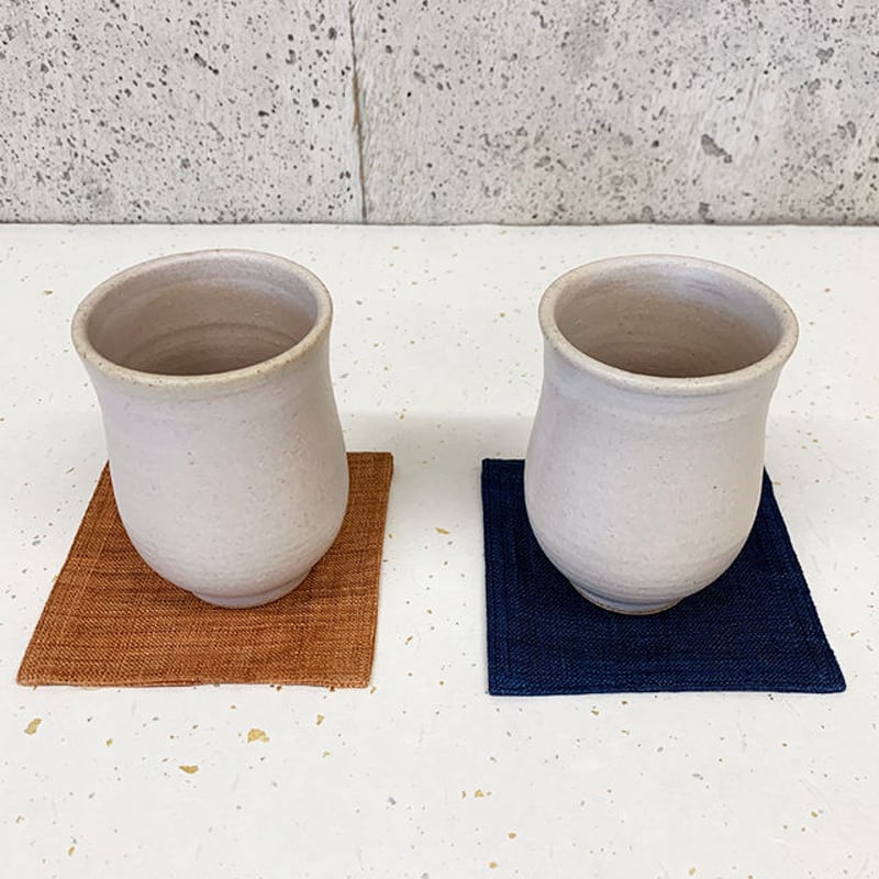 伊藤公象　笠間焼　湯呑2点セット 笠間焼 / 湯呑み（土灰） | 和の雑貨 えん