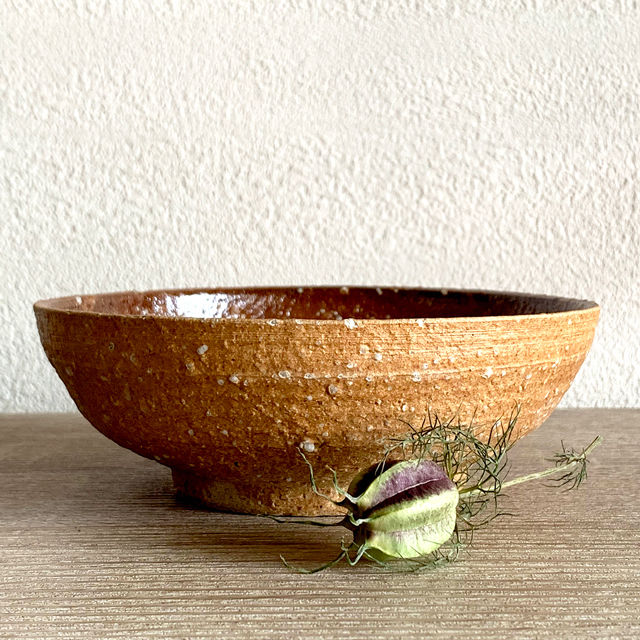 笠間焼 / 中鉢（焼締） | 和の雑貨 えん