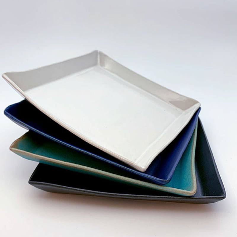 笠間焼 / うすくて軽いプレート（角）（M） | 和の雑貨 えん