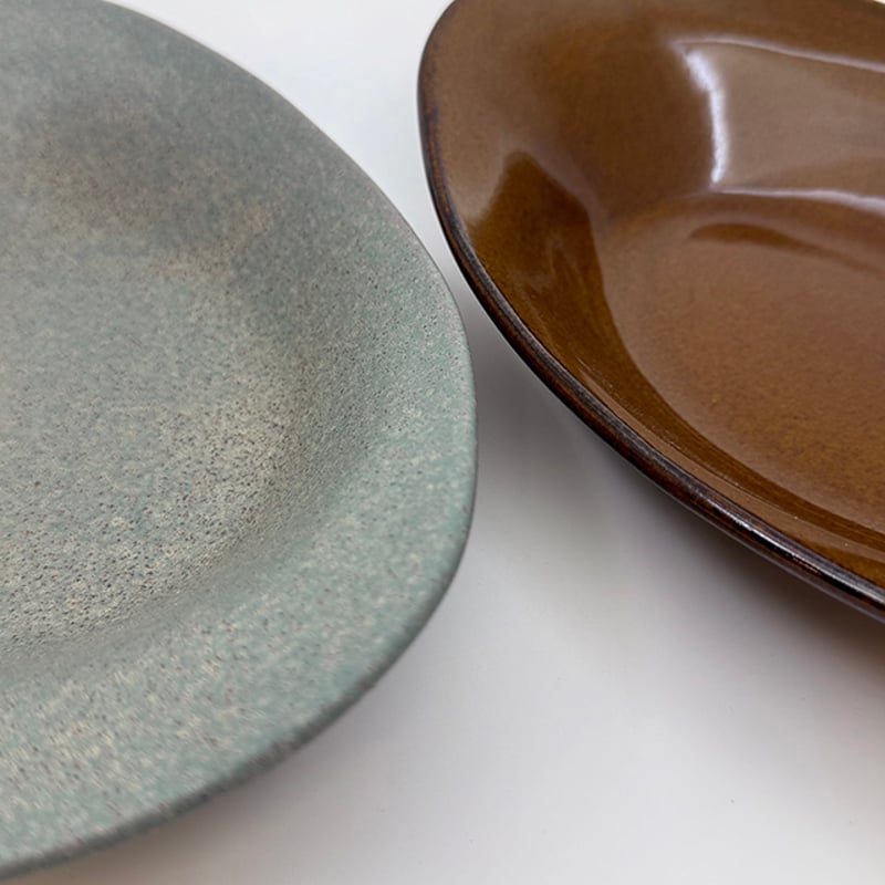 笠間焼 / うすくて軽いカレー皿（飴釉） | 和の雑貨 えん