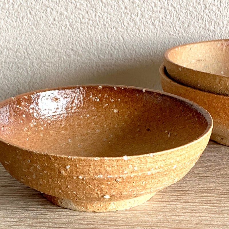 笠間焼 / 中鉢（焼締） | 和の雑貨 えん