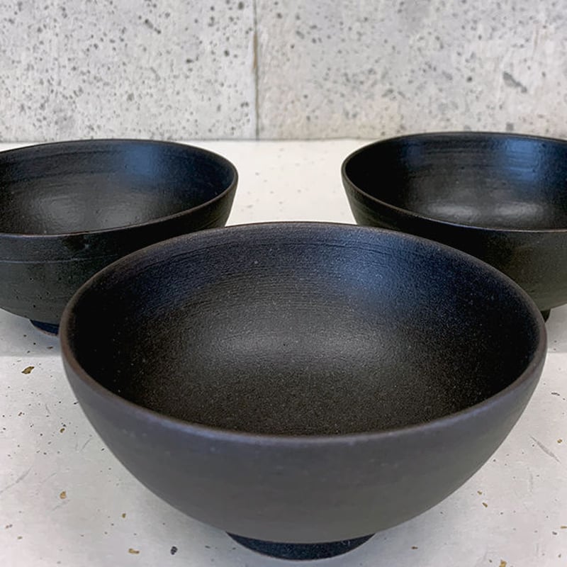 笠間焼 / ご飯茶わん（黒釉） | 和の雑貨 えん