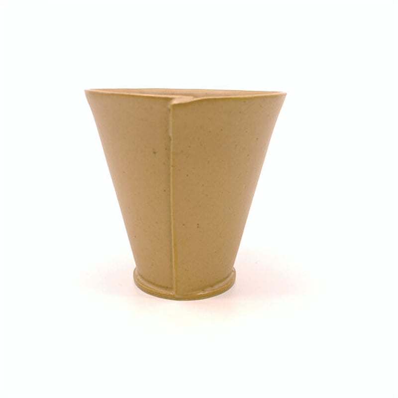 笠間焼 / うすくて軽いタタラタンブラー（白茶） | 和の雑貨 えん