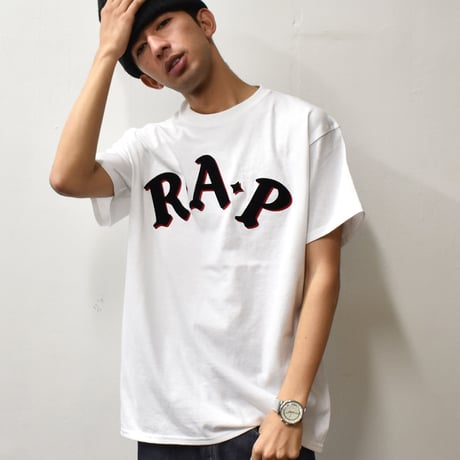 R.A.P TEES LOGO PRINT S/S TEE/RT-GMC006SS