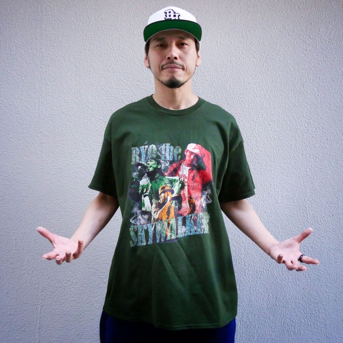 DJ RYOW 関係者用　非売品Tシャツ　AK-64 PUSHIM リョウ RAPTEES × RYO the SKYWALKER COLLABORATION TEE