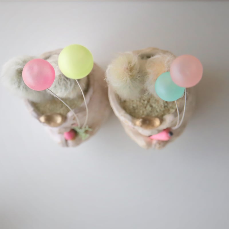 欲張りなうさみみ白クマちゃん♡ | kurumigarden's STORE