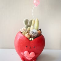 赤❤️ハートのサボテン by Kurumi*garden