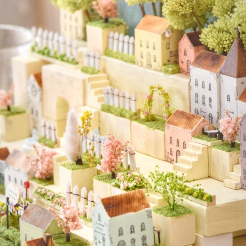 積み木の町シリーズ 🌱芝生のお庭🌱L | kurumigarden's STORE