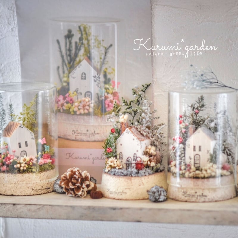 🌸お花と蝶々のボトルガーデン・キット | kurumigarden's STORE