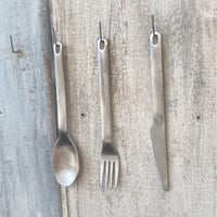 ミニサイズのカトラリー3本SET ＋アルミカップ一個