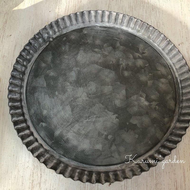 ブリキのトレイ 直径18.5㎝ | kurumigarden's STORE