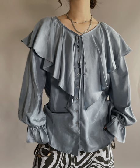 【USED】  Silk Shirt / 221015-004