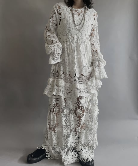 【RE;CIRCLE】 RE Crochet Lace One-piece / 230504-005