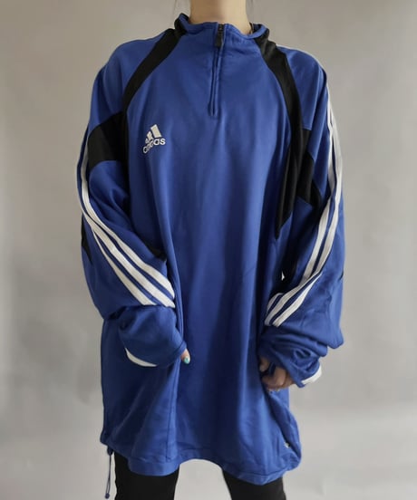【USED】  Adidas Jersey  Half Zip Top/ 230415-017