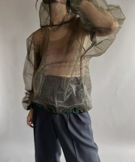 【USED】  Log House Designs Long Sleeved Shirt / 220924-026