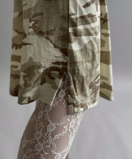 【USED】 Camouflage Pattern Long T-Shirt / 260613-007