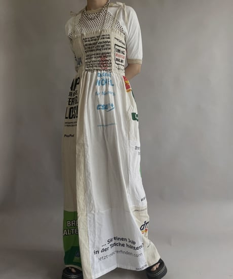 【RE;CIRCLE】RE Eco-Friendly Bag Shirring One-piece / 230427-014