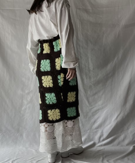【RE;CIRCLE】 RE Granny × Crochet Long Skirt①/211014-020