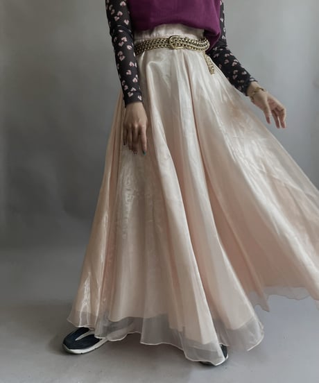 【USED】 Pelicana Poly Long Skirt / 230408-005