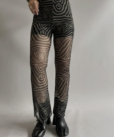 【USED】 Patterned Sheer Pants / 230916-008