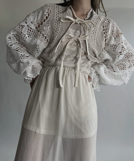 【RE;CIRCLE】 RE Crochet Bolero / 220623-023