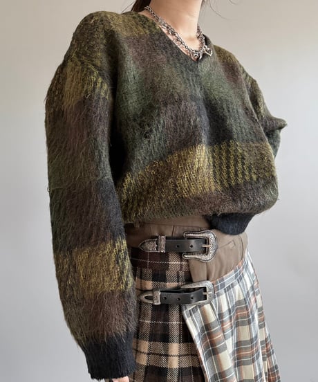 【USED】 60's Vintage Mohair Knit Top /250102-019