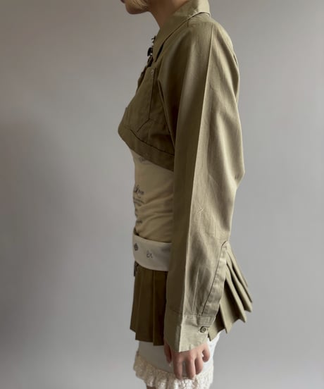 【Chinatsu Aoyama】 RE Makers Shirt Khaki / 260702-027
