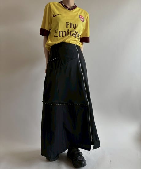 【RE;CIRCLE】 RE Suit Asymmetry Long Skirt/ 250717-021