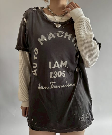 【USED】 AUTOMACHINISTS Damage T-shirt&Thermal L/S T-Shirt /251025-005