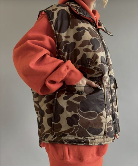 【USED】 Camouflage Pattern Padded Reversible Vest /251101-001