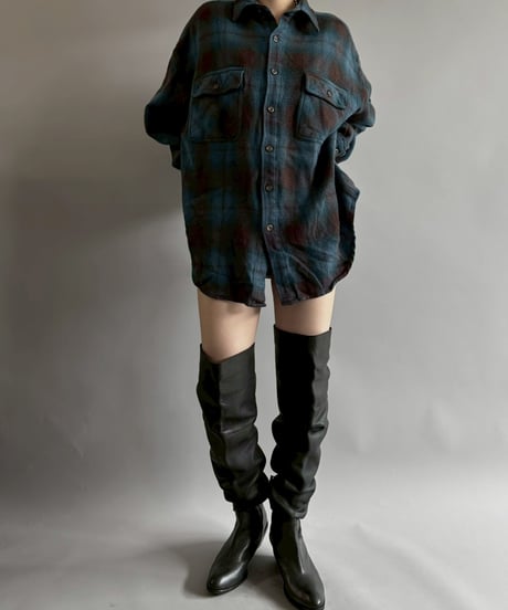 【USED】 STRUCTURE Flannel Shirt /251025-010