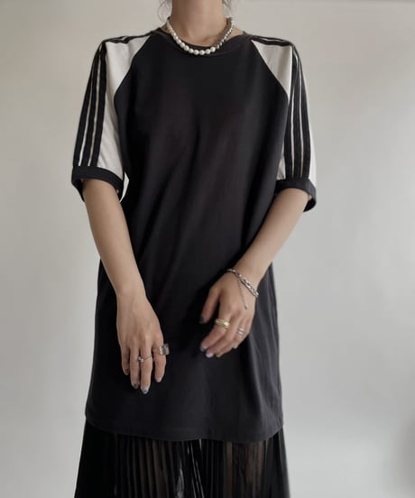 【USED】 80's adidas Short Sleeves Sports T-shirt / 220507-029