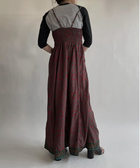 【USED】 Ethnic Printed Camisole One-piece / 220528-016