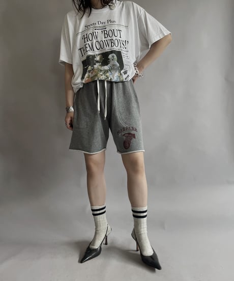 【USED】 made in USA New Paper Print T-Shirt / 230617-017