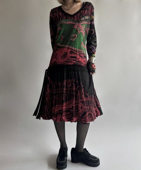 【USED】 Desigual.  L/S design One-Piece  /250906-022
