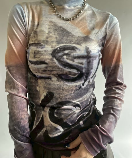 【USED】 Cop.Copine Velour Design Body Top  /251014-042