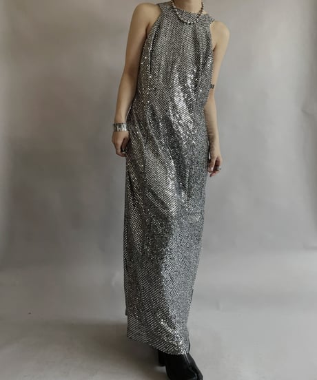 【USED】Sleeveles Spangle  One Piece/ 230603-026