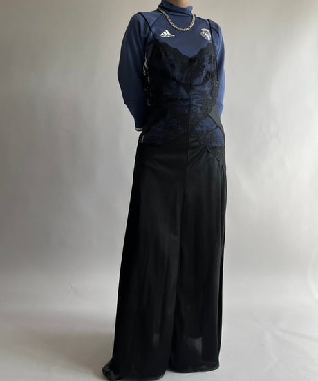 【USED】 Lace Patterned Camisole Long One-Piece /240921-021