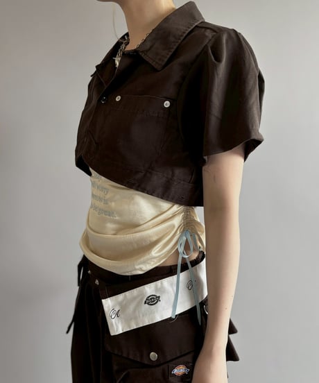 【Chinatsu Aoyama】 RE Makers Shirt Brown / 260702-030