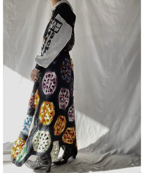 【RE;CIRCLE】 RE Granny Long Skirt④/211216-043