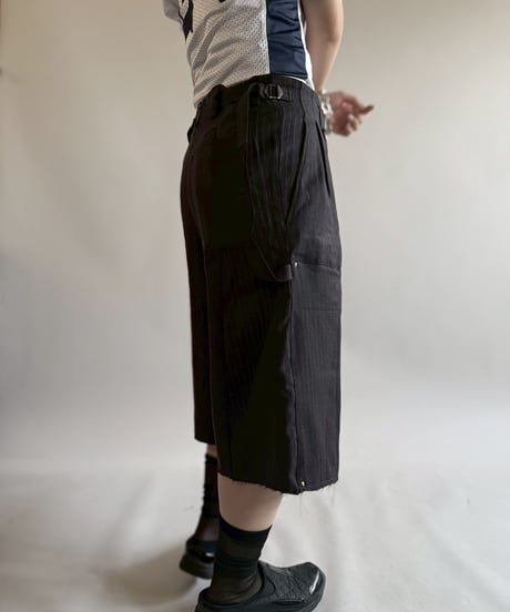 【RE;CIRCLE】 Re Suit Double Knee Shorts / 250612-006