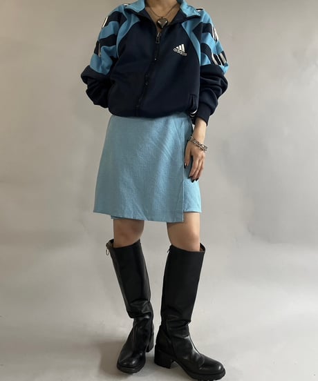 【USED】 Check Patterned Rap Skirt / 241109-021