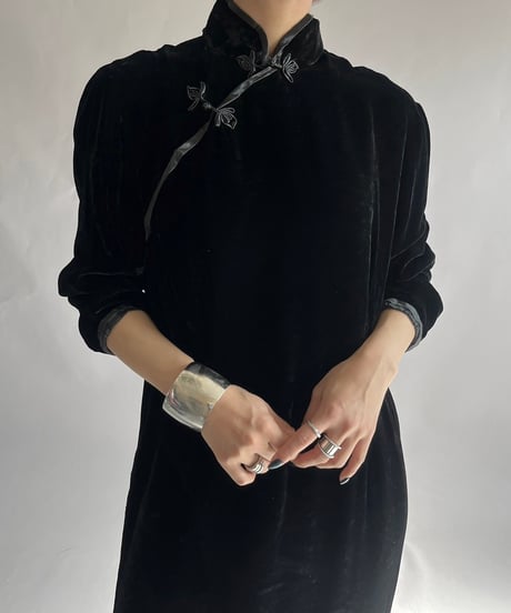 【USED】 Velour China Dress /241214-015
