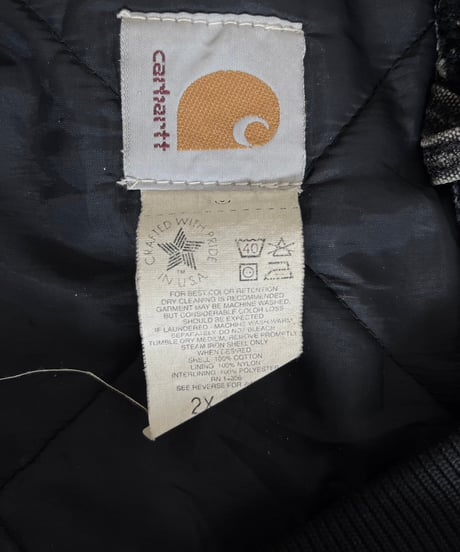 【USED】  Made in USA 95's Carhartt Duck Vest /250222-011