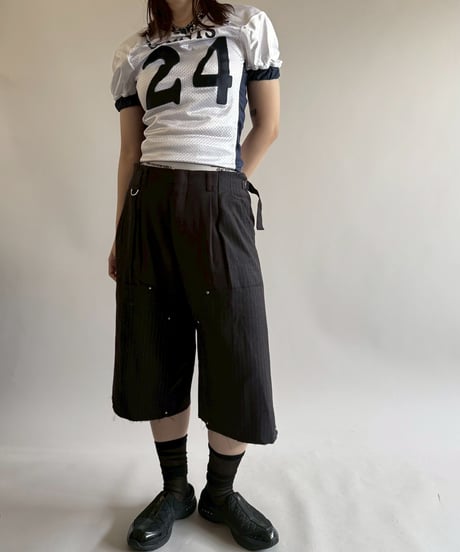【RE;CIRCLE】 Re Suit Double Knee Shorts / 250612-006